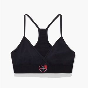 Savage X Fenty Black Heart Embroidered Bralette